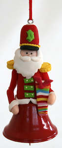 Nutcracker Christmas Bell - Red