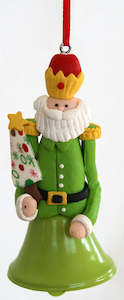 Nutcracker Christmas Bell - Green