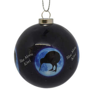 Decoration - New Zealand Kiwi Blue Moon bauble