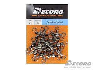 Crossline Swivel Black 1/0 20pk