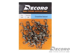 Crossline Swivel Black 2/0 20pk