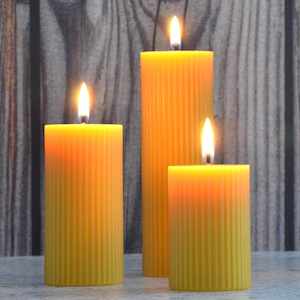 Colosseum Beeswax Pillar Candles