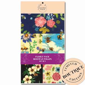 Wildflower Honey - Family Pack of Beeswax Wraps