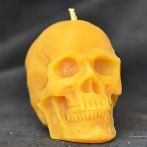 Yorick the Skull Beeswax Candle