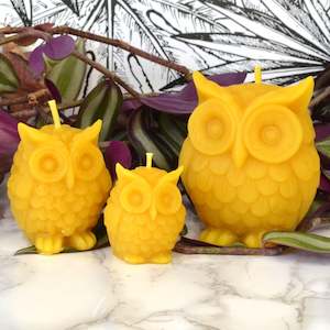 Hoot Owl Beeswax Candles