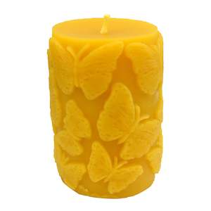 Butterflies Beeswax Candle