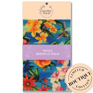 Small Beeswax Wraps: Hummingbird Summer -  small beeswax wrap