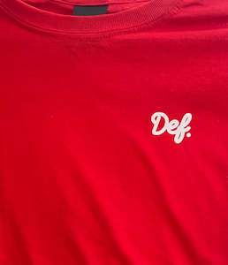 Def mini Signature YOUTH Tee - Red (Copy)