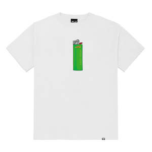 Def Fire Lighter  White Tee