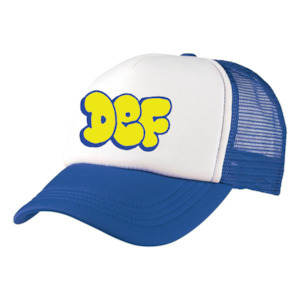 Clothing: DEF Throw Rosco Trucker - Royal/White