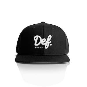 Clothing: Def Signature Black Snapback Cap