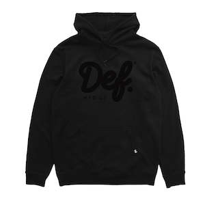 Clothing: Def Signature Hood - Black (Heavy-weight)