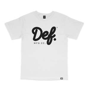 Clothing: Def Signature Tee - White