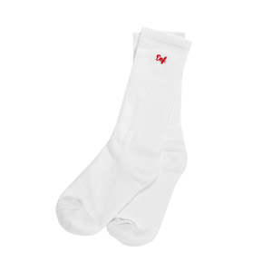 Mini Signature Socks - White