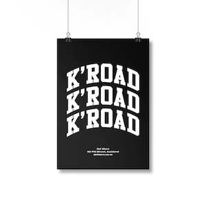 K'Road Arch Black Poster - A2 Size