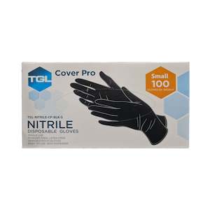 Personal accessories: TGL Black Nitrile Gloves - Small - Box of 100