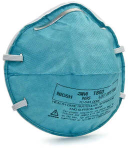 Personal accessories: 3M™ N95 Healthcare BioAerosol Respirator 1860 - Box of 20