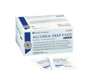 Alcohol Skin Wipes Prep Pads - Box of 200