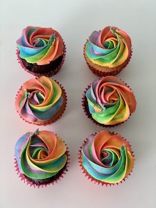 Bakery (with on-site baking): Rainbow Pride Cupcakes