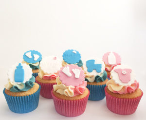 Baby Shower & Gender Reveal Cupcakes