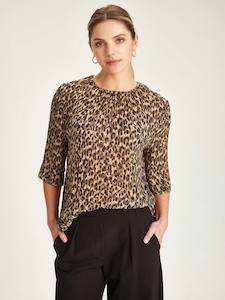 Gisele Leopard Blouse