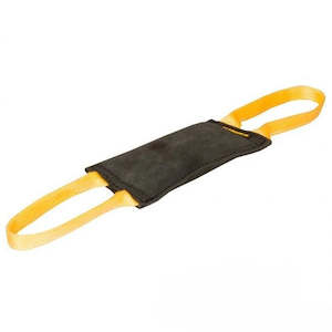 Pet food wholesaling: Leather 200mm Dog Tug Double Handle