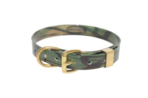 GREEN CAMO BIOTHANE COLLAR