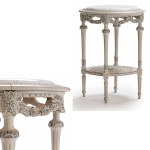 Round Table with marble top “Fancy”