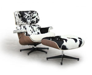 Eames Lounge & Ottoman (cowhide)