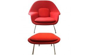 Furniture: Womb Chair & Ottoman