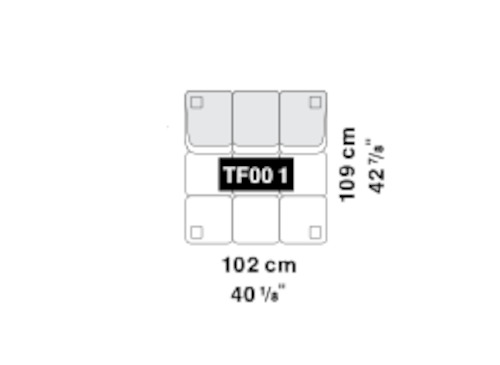 Tufted Sofa Middle Modular