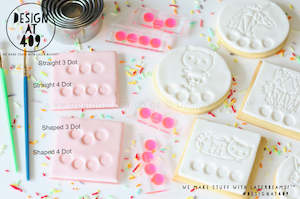 Palette Dot Acrylic Embossing Cookie Stamp (For Paint Your Own Cookies)