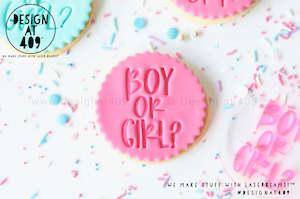 Boy Or Girl?  Acrylic Embosser Stamp