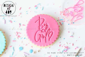 Boy Or Girl? 2 Acrylic Embosser Stamp