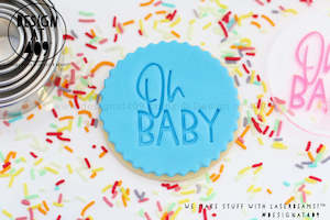 Oh Baby 3 Acrylic Embosser Stamp