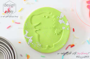 Cute Dino Acrylic Embosser Stamp