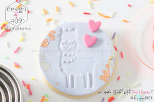 Cute Llama Acrylic Embosser Stamp