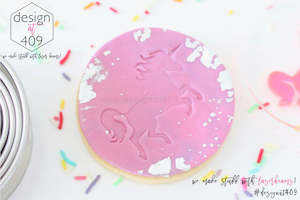 Unicorn Prancing Acrylic Embosser Stamp