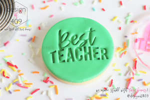 Best Teacher Acrylic Embosser Stamp