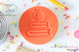 Books With Apple Acrylic Embosser Stamp