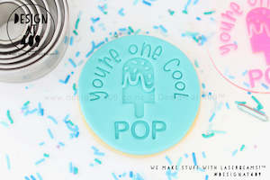 You're One Cool Pop Acrylic Embosser Stamp