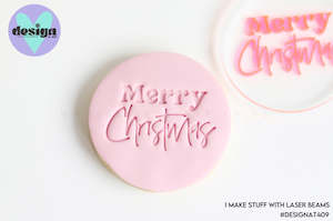 Merry Christmas 9 Acrylic Embosser Stamp