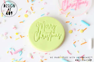 Merry Christmas 8 Acrylic Embosser Stamp