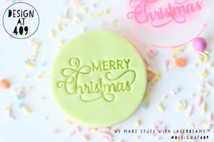 Merry Christmas 7 Acrylic Embosser Stamp