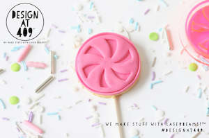 Swirl Lolly Acrylic Embosser Stamp