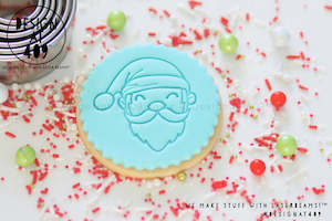 Santa Face Acrylic Embosser Stamp