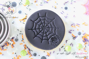 Spiderweb + Spider Acrylic Embosser Stamp