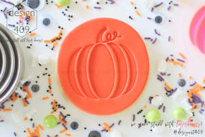 Pumpkin Acrylic Embosser Stamp