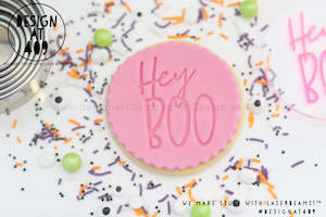 Hey Boo Acrylic Embosser Stamp