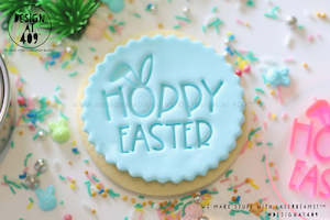 Hoppy Easter With Ears Acrylic Embosser Stamp